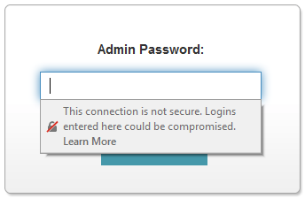 the connection is not secure. logins entered here